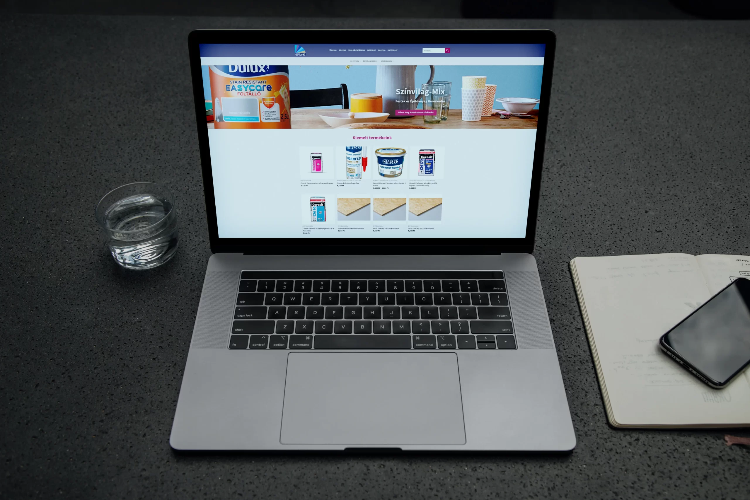 Színvilág-Mix webshop főoldal